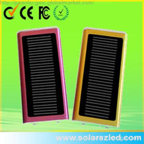 portable smart phone charger with solar panel